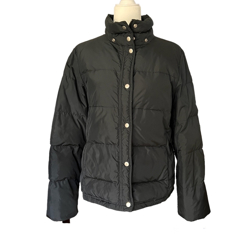 J. Crew Black Puffer Jacket - L